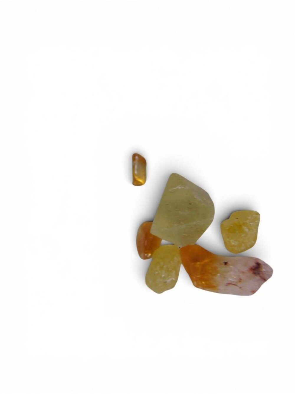 Mixed Citrine & Yellow Quartz Rough Crystal Lot Tiny Specimens - Picture 5 of 8